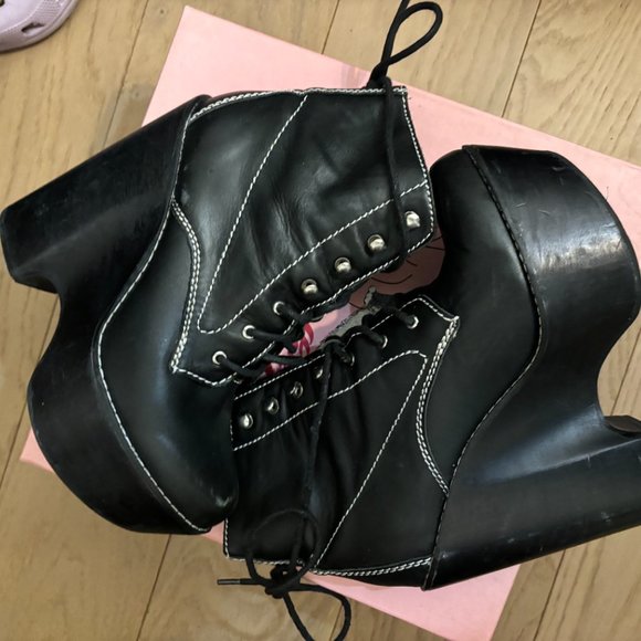 Jeffrey Campbell Tardy Platform Boots - Picture 2 of 10